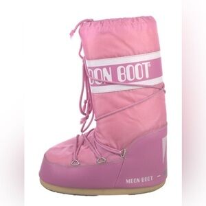 Moon Boot EUC Icon Pink Nylon Boots 39/41